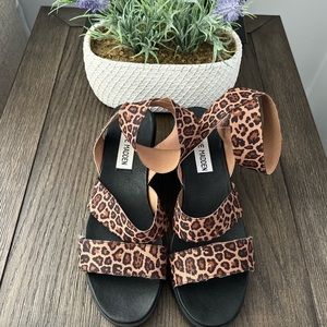 Leopard Print Sandals | Steve Madden | Size 6